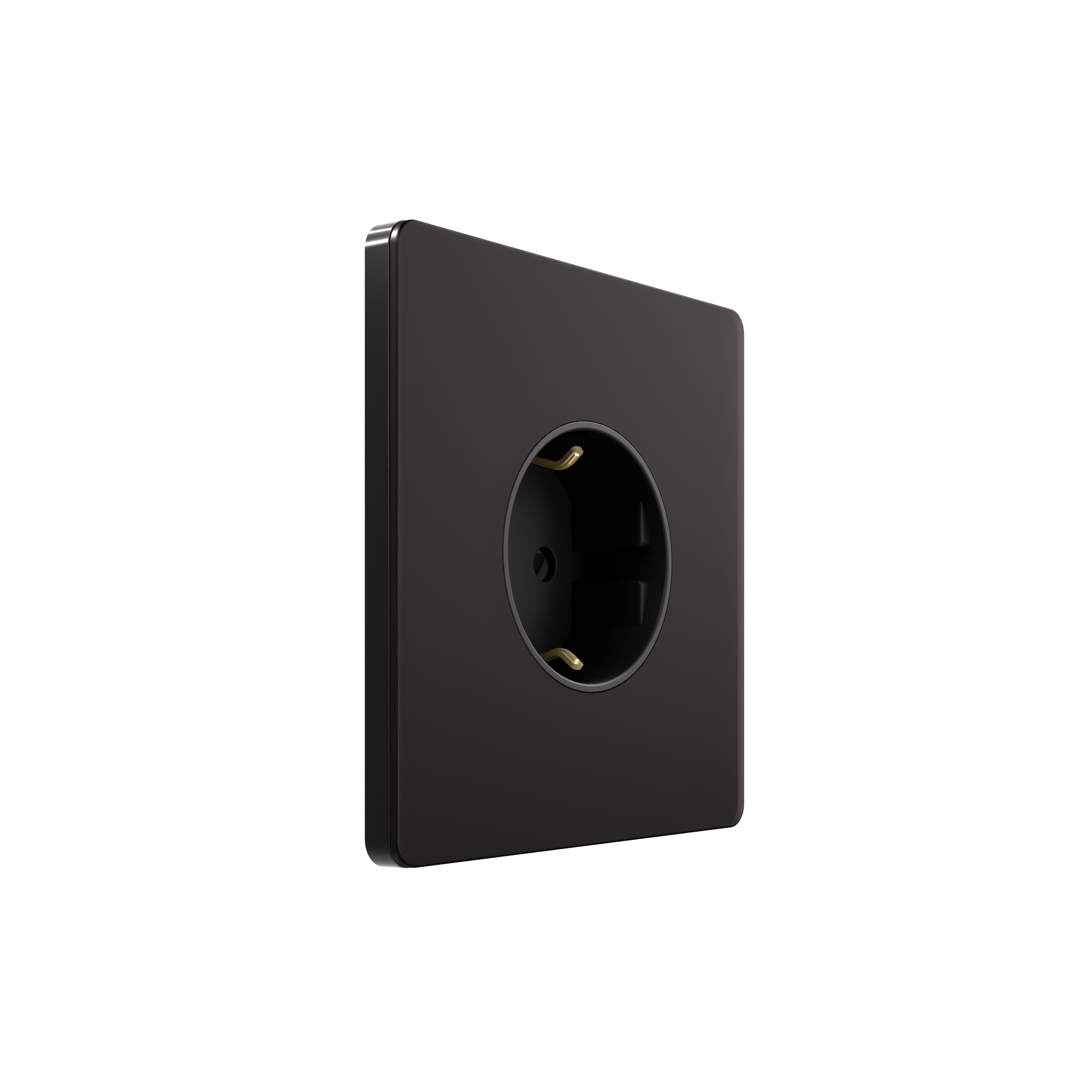Systeme Electric Systeme Infinity Полярная ночь Розетка с заземлением со шторками, 16А