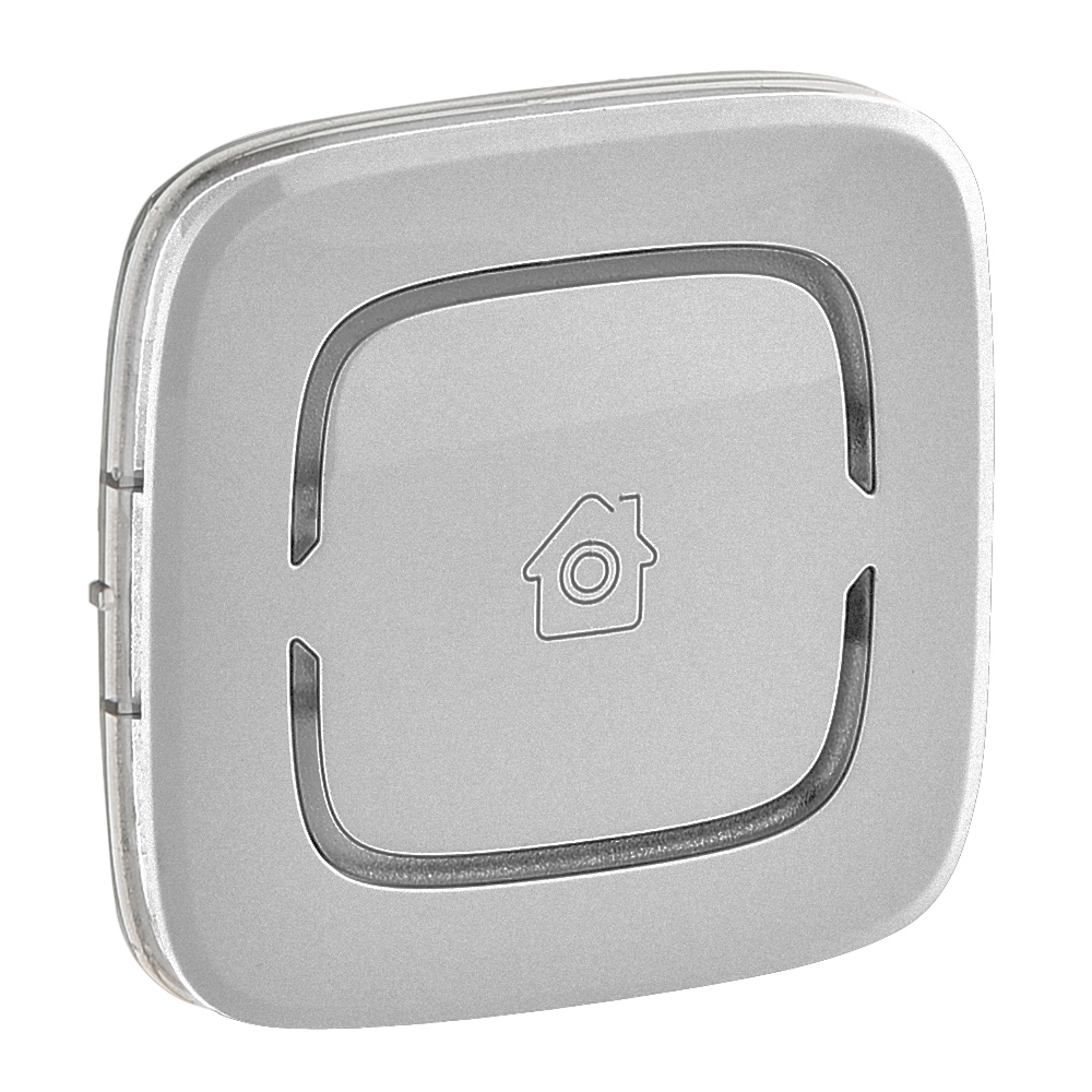 Legrand Valena ALLURE Алюм MyHome Накладка для мех. BUS/SCS с симв "GEN" 2 мод
