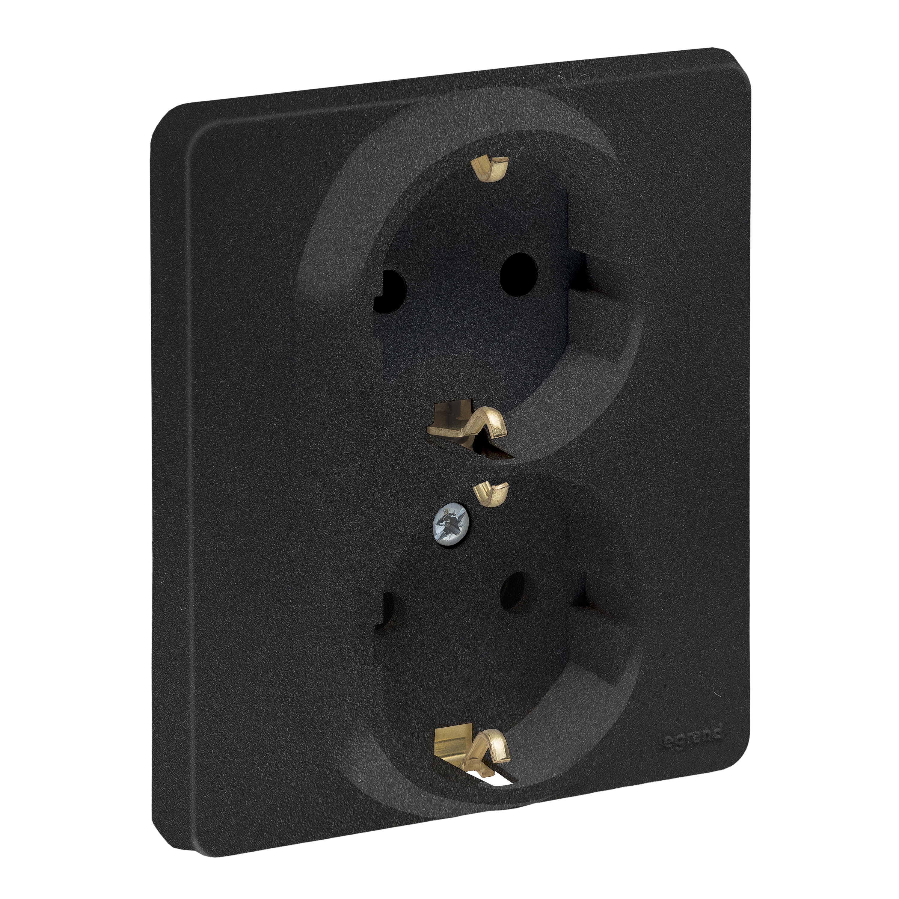 Legrand INSPIRIA Антрацит Розетка 2 x 2К+З - немецкий стандарт - 16 А - 250 В
