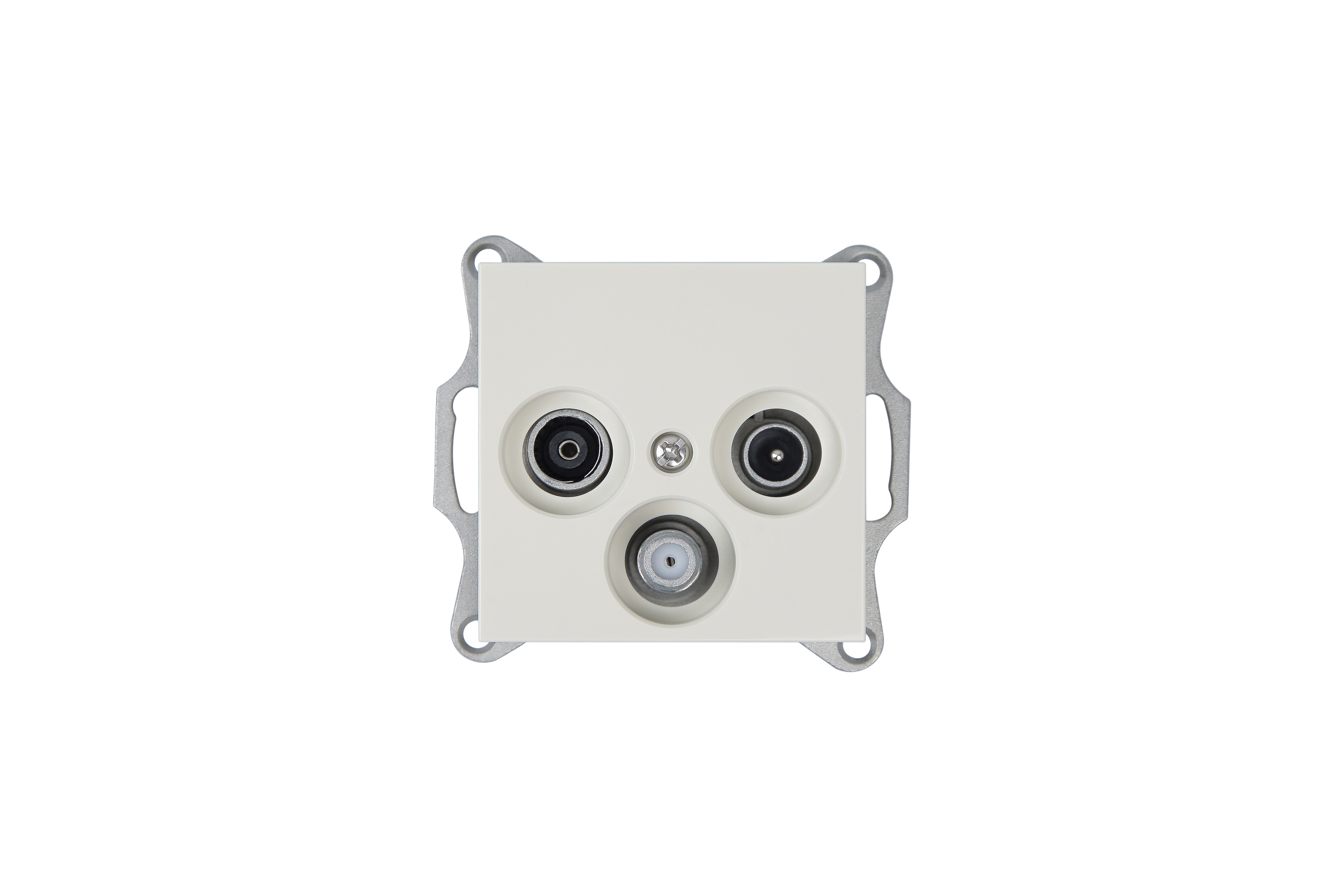 Jasmart G Слоновая кость Розетка TV+FM+SAT Φ9.5mm оконечная