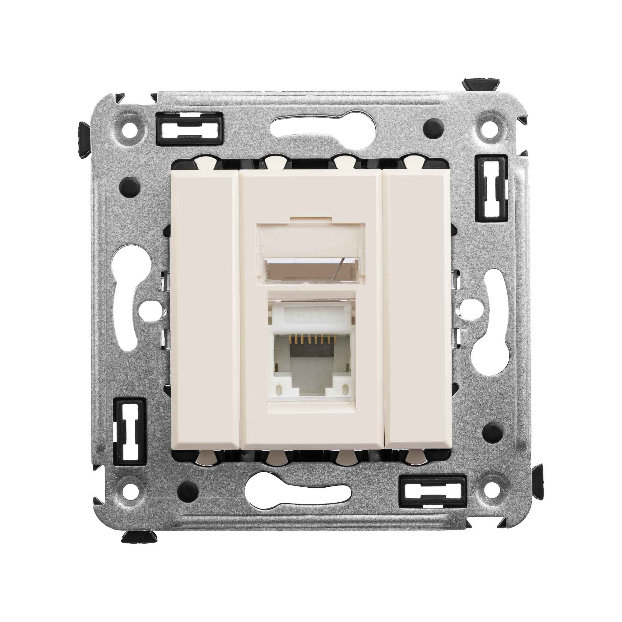 DKC Avanti Ванильная дымка Компьютерная розетка RJ-45 один  категория  6А