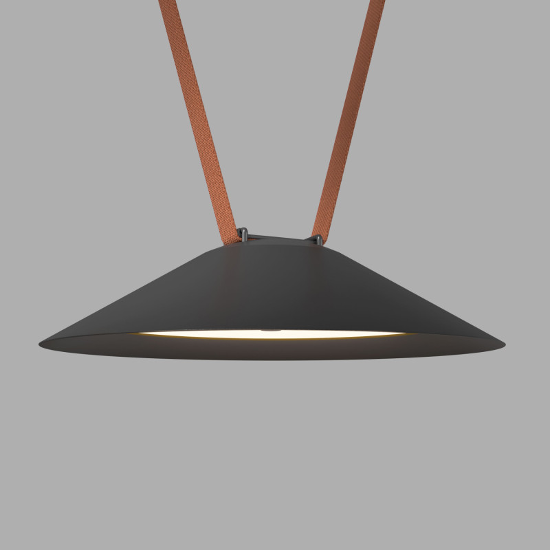 Denkirs DK5565-BK Трековый светильник Belty Flow со светодиодом d300mm H71mm 48V 12W 120° 3000K IP20 черный алюминий