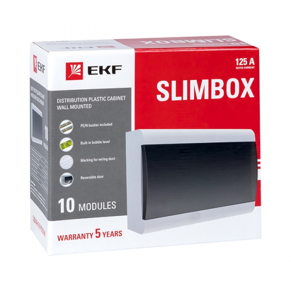 EKF PROxima Щит распред. навесной ЩРН-П-10 "SlimBox" IP41