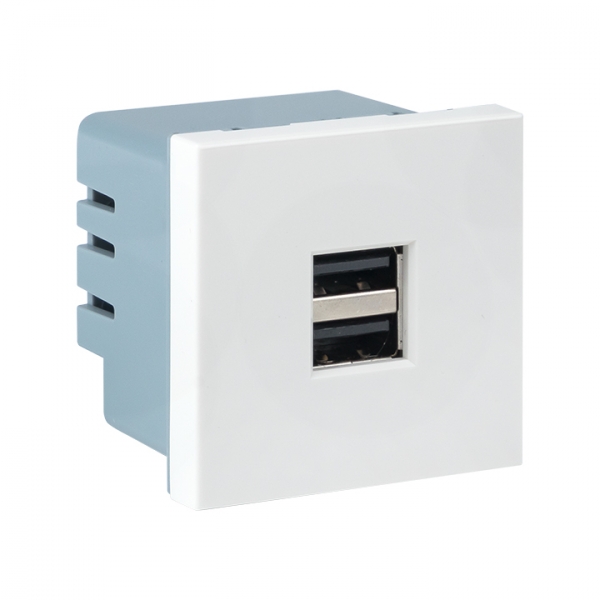 EKF PROxima Розетка USB, сила тока 2.1 А (2 гнезда) без индикатора