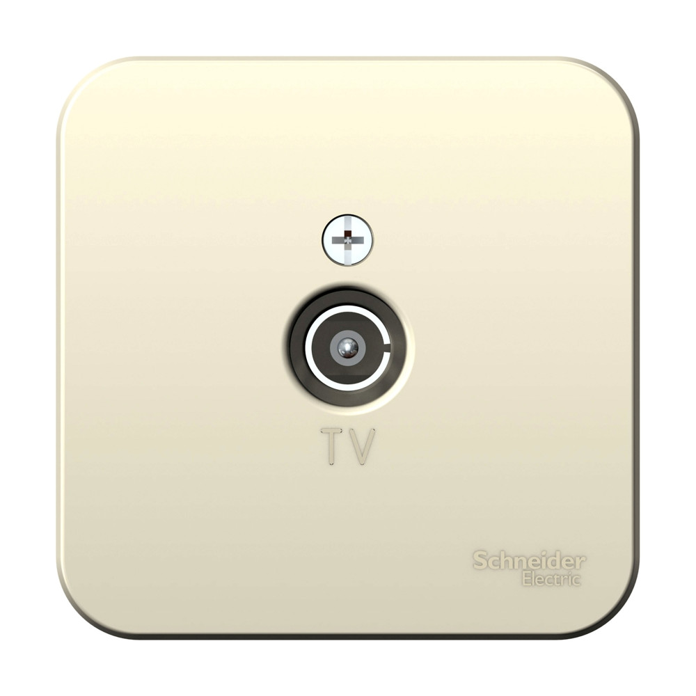 SE Blanca наруж Молочная Розетка TV, изолир. пластина