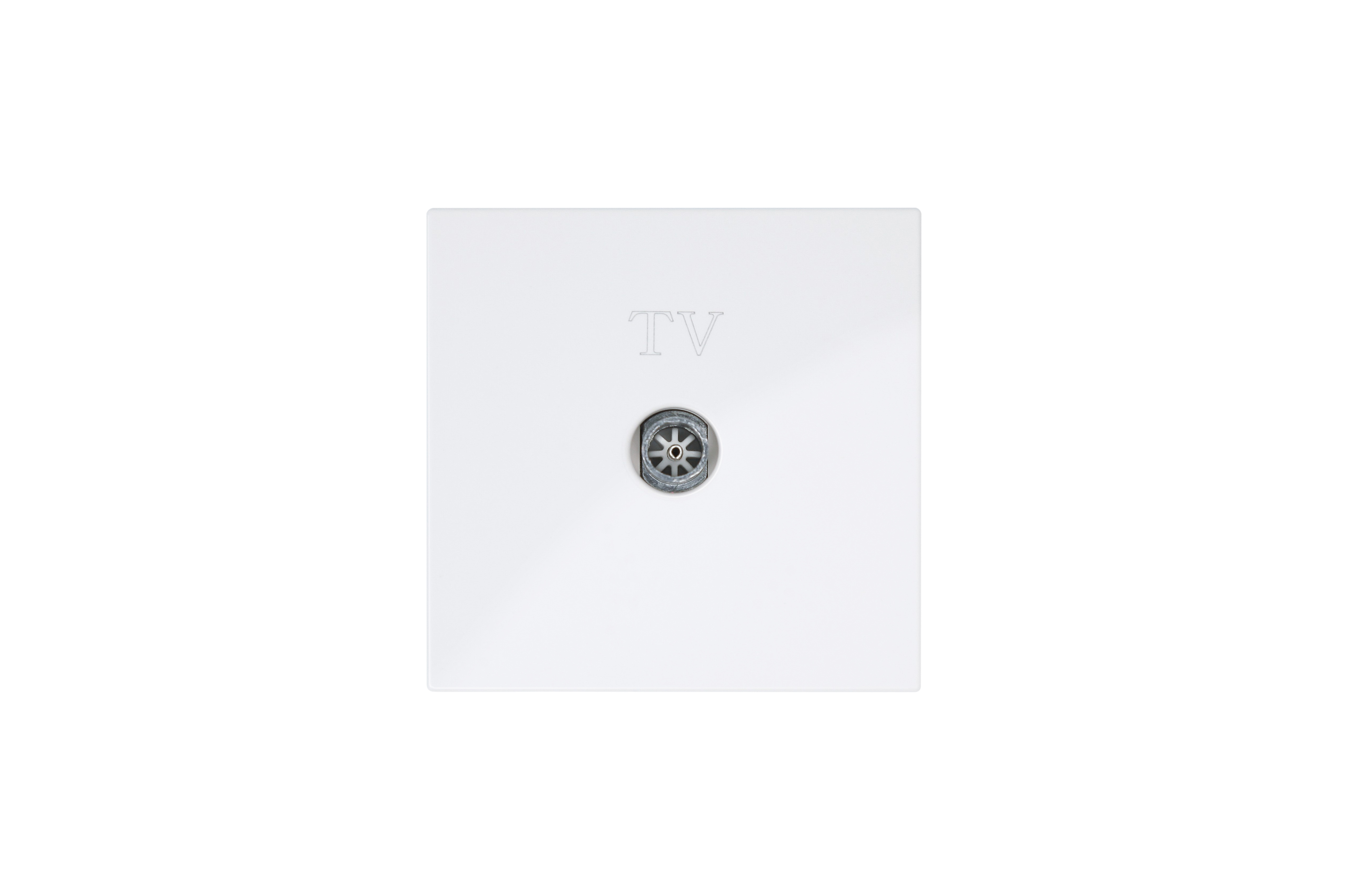 Jasmart FD Белый глянцевый Розетка TV Φ9.5mm оконечная