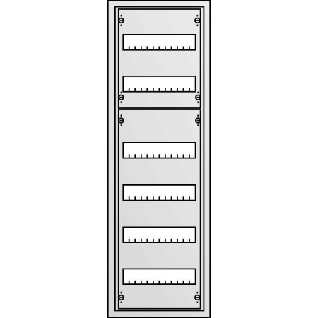 ABB Шкаф 72 мод. в нишу 1014х365х125 CU16V