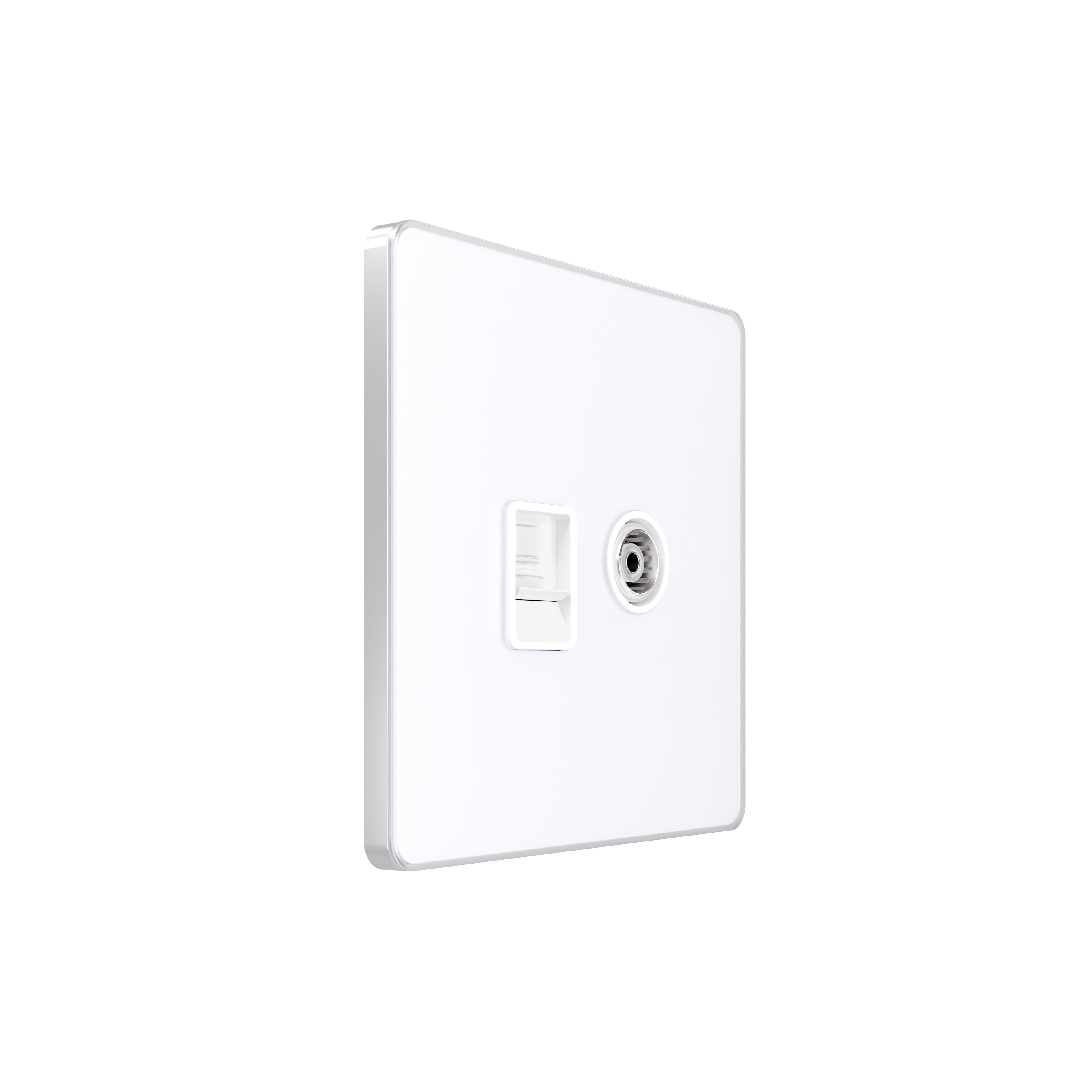 Systeme Electric Systeme Infinity Арктический лед Розетка информационная TV/FM и RJ-45 кат.5е