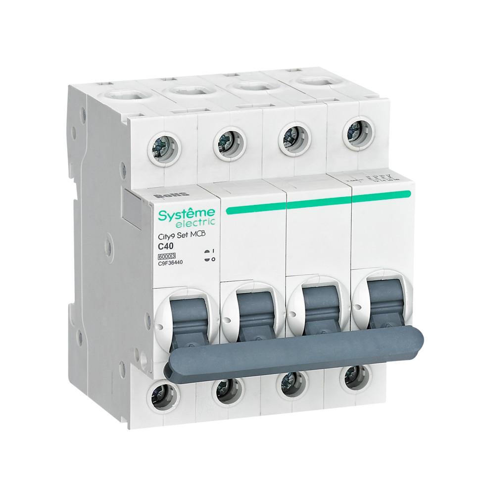Systeme Electric City9 Set Автоматический выключатель (АВ) С 40А 4P 6kA 400В