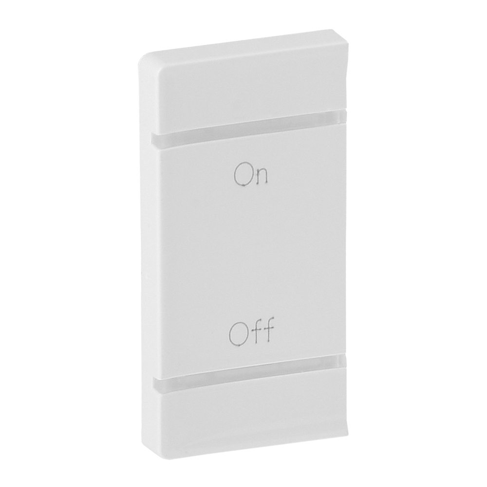 Legrand Valena LIFE Бел MyHome Накладка мех. BUS/SCS.С символом "On-Off".1 модуль.Установка слева