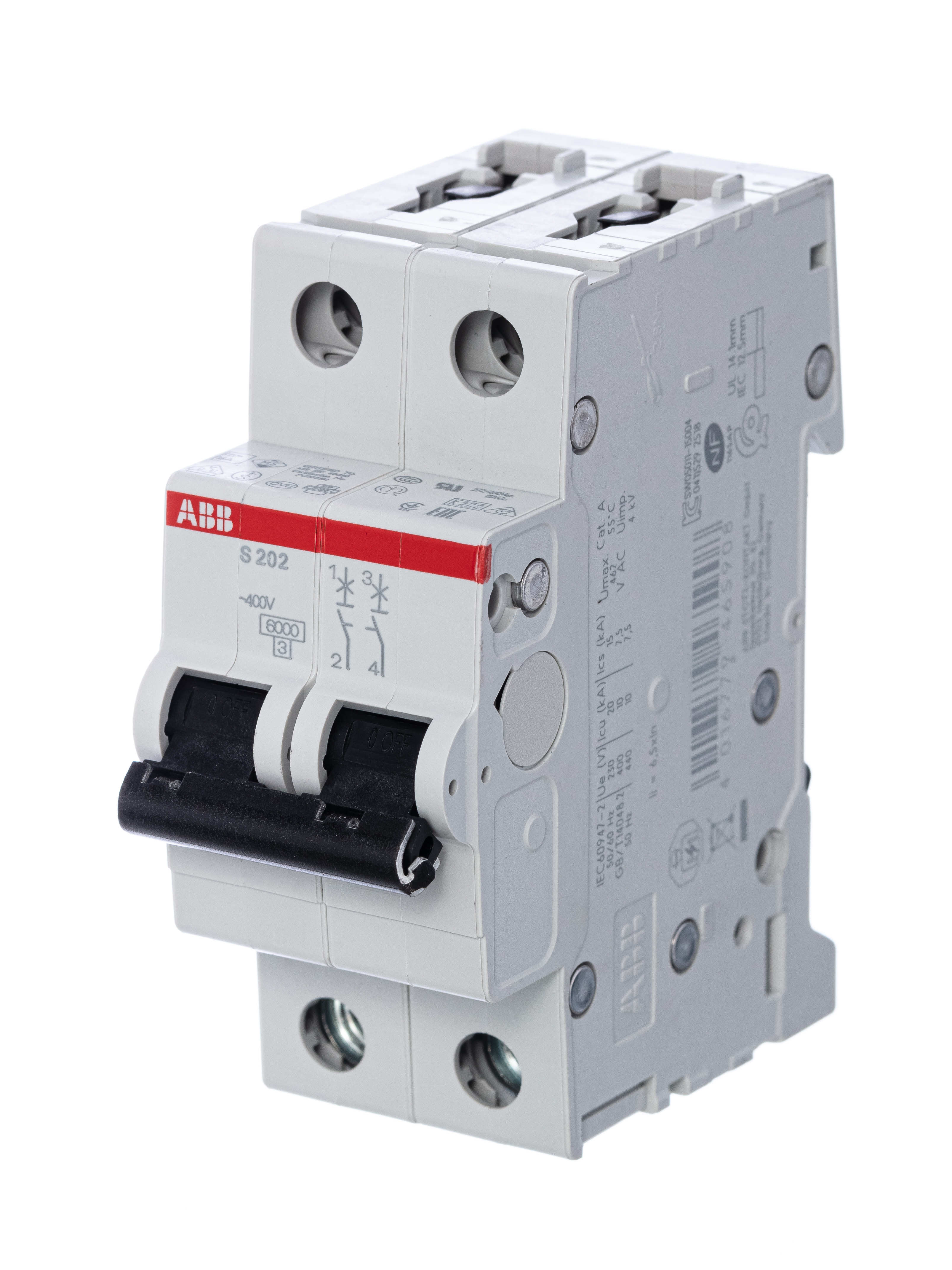 ABB Выключатель автоматический 2-полюсный S202 B25