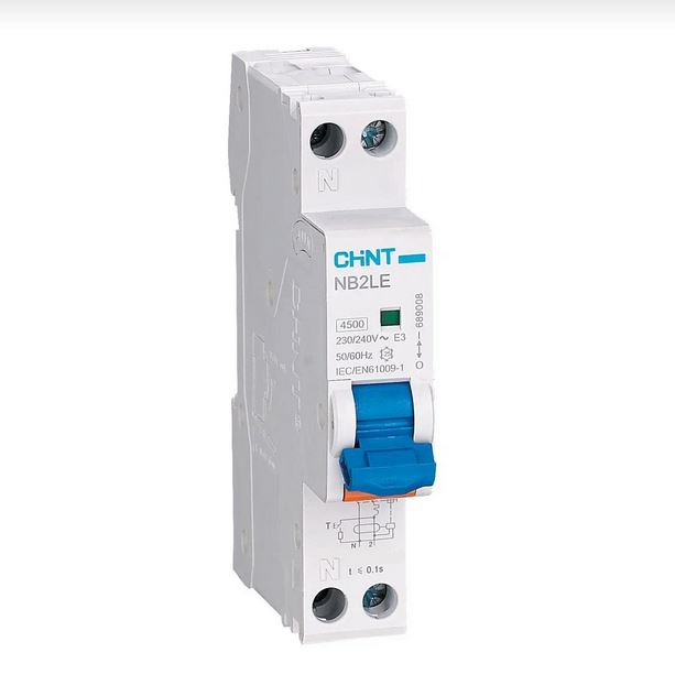 CHINT Диф. авт. выкл. NB2LE 1P+N 6A 30mA 1мод., х-ка B, электронный тип A, 6kA (R)