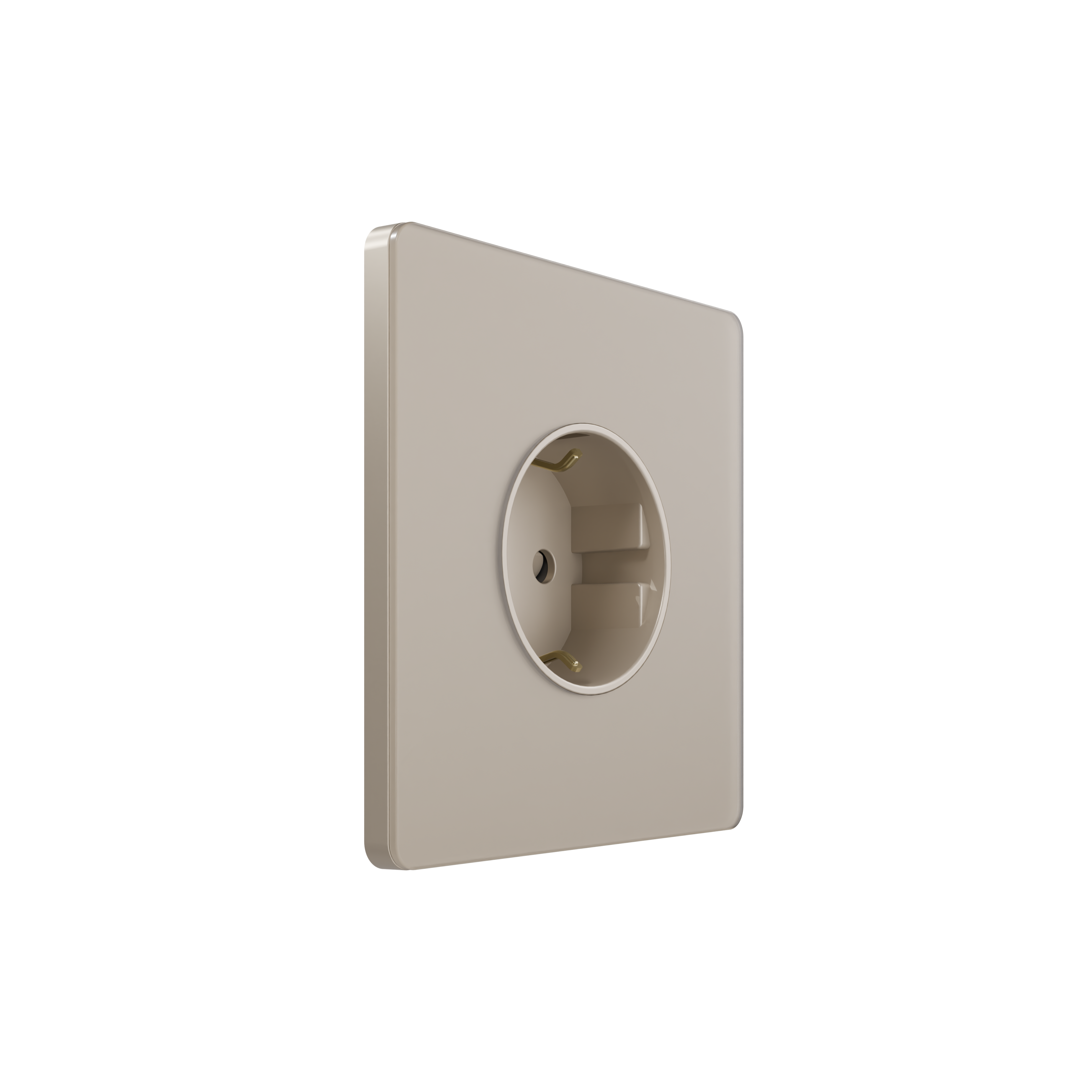 Systeme Electric Systeme Infinity Песчаный берег Розетка с заземлением со шторками, 16А