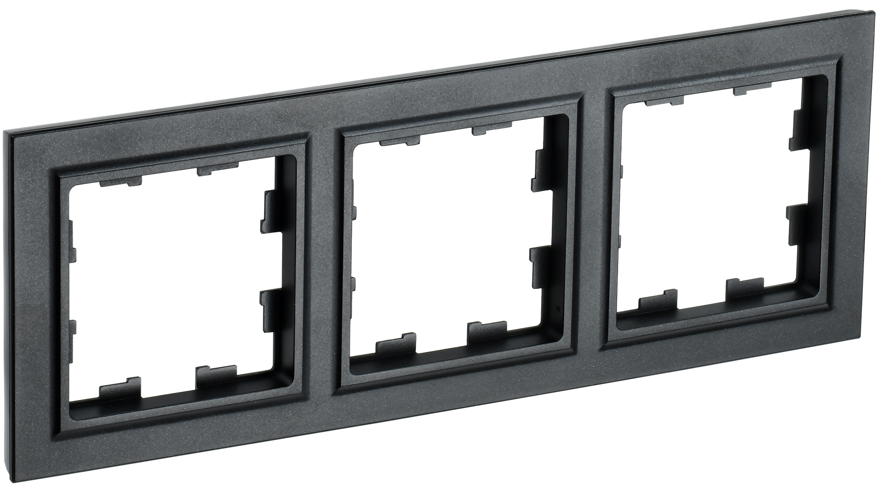 IEK BRITE Рамка 3-местная РУ-3-БрЧ черный