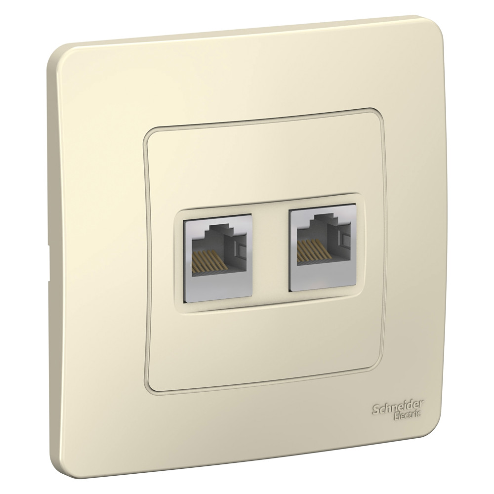 SE Blanca внутр Молочная Розетка 2-ая компьютерная RJ45