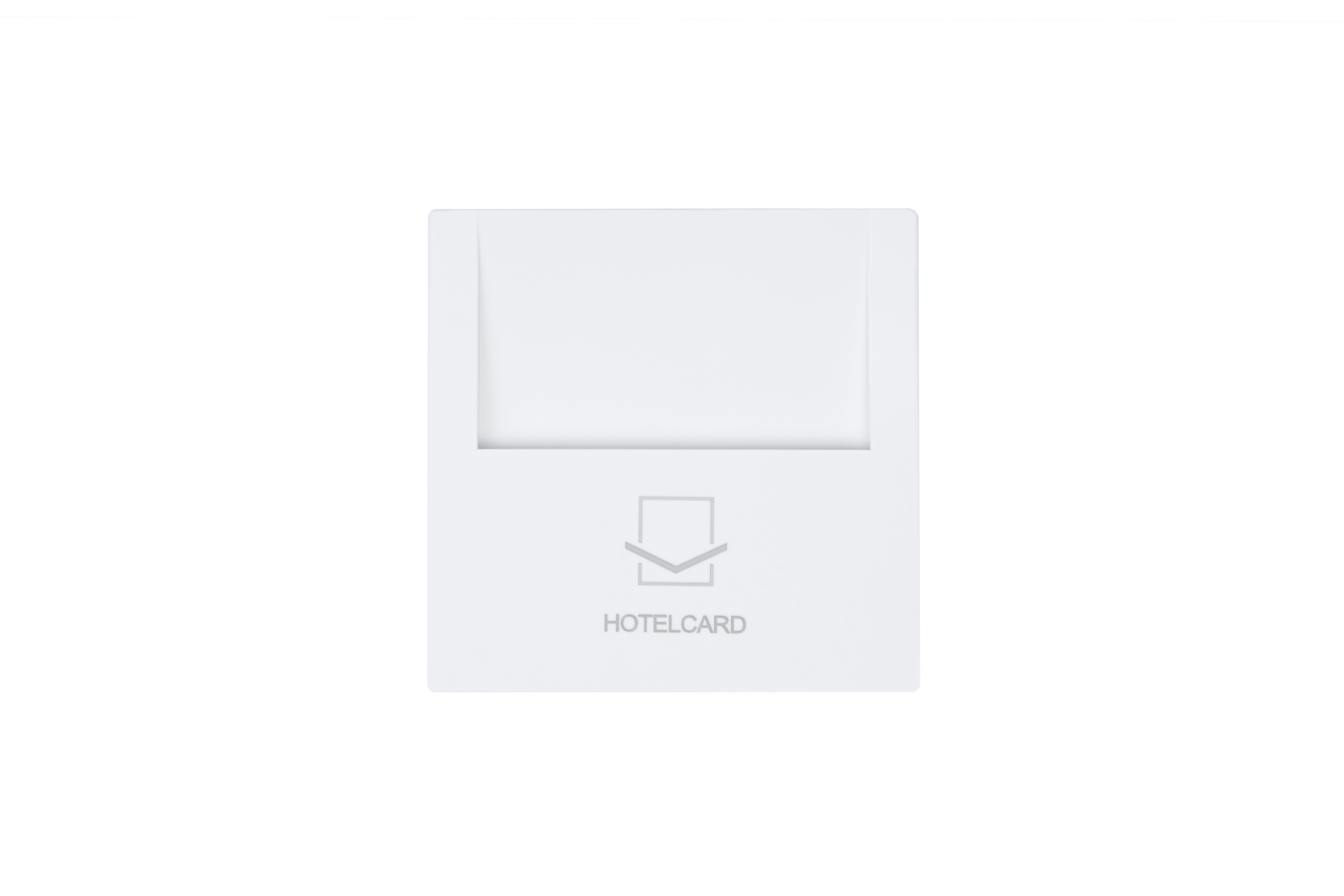 Jasmart FD Матовый белый (soft touch) Выключатель отельный карточный с накладкой 10А, 250В