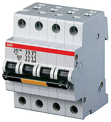 ABB Выключатель автоматический 3P+N S203P D0.5NA