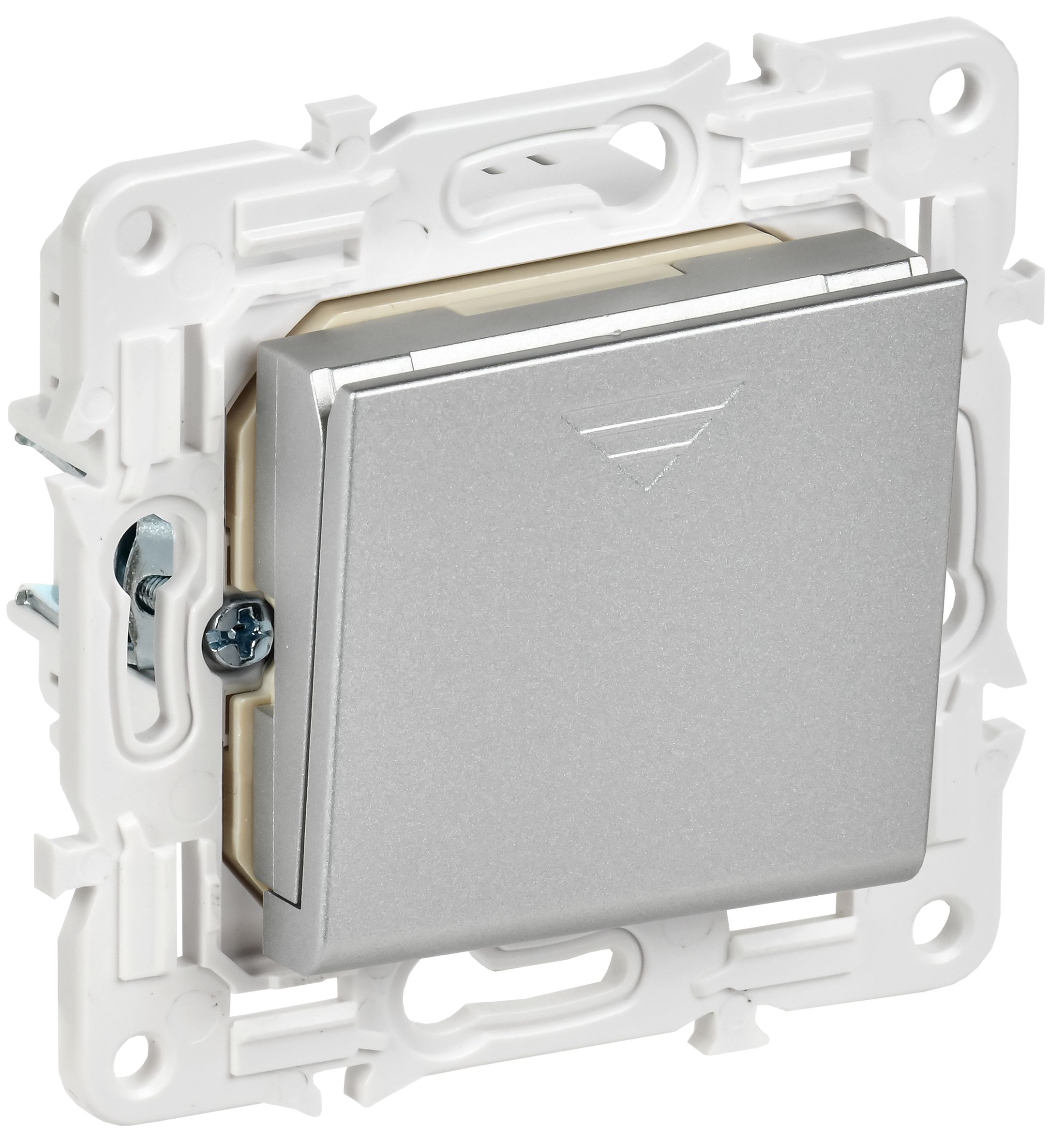 IEK SKANDY Серебряный Выключатель карточный 30А SK-V15S