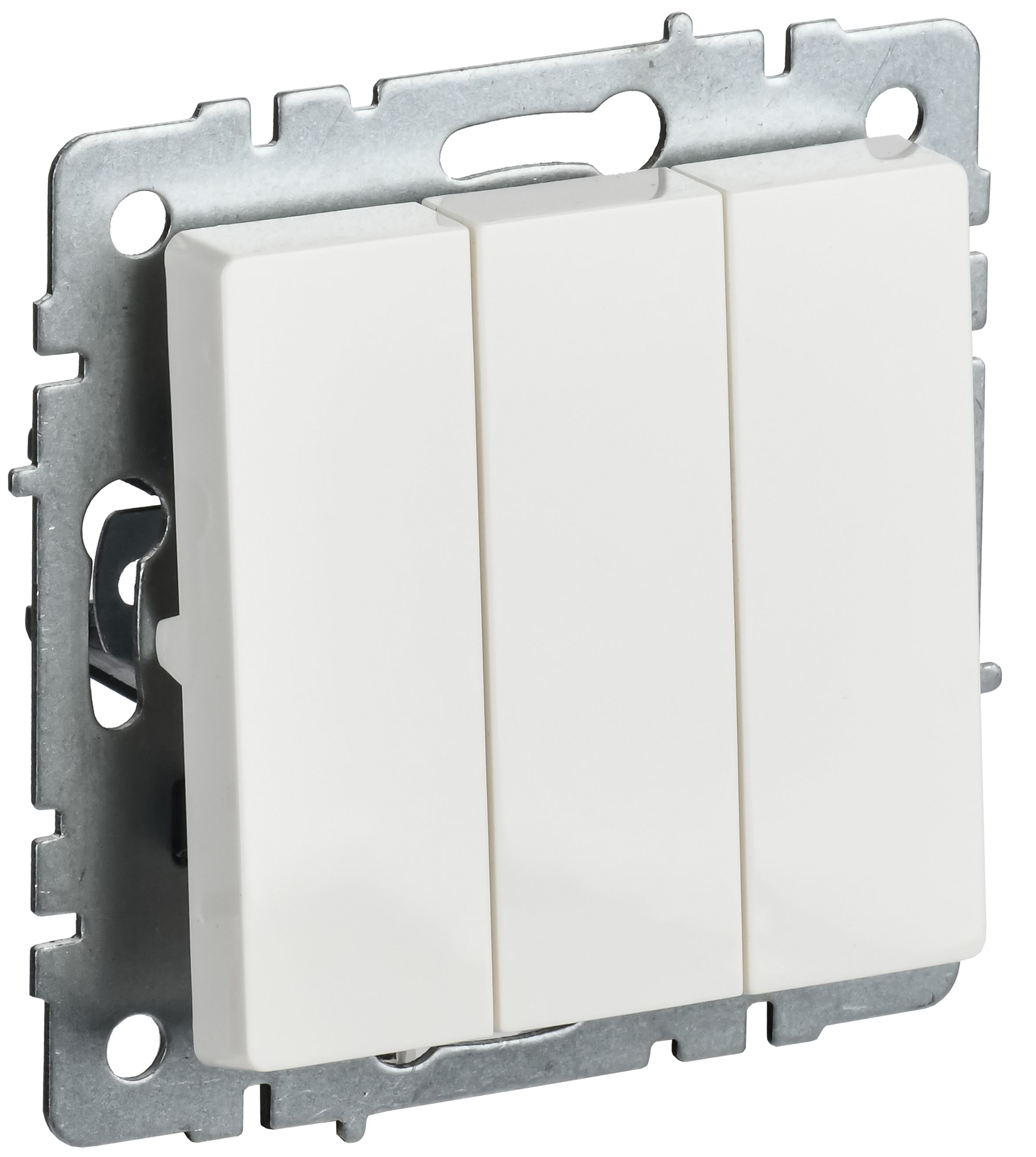 IEK BRITE BASE Белый Выключ. 3-кл. 10А ВС10-3-0-БрБ