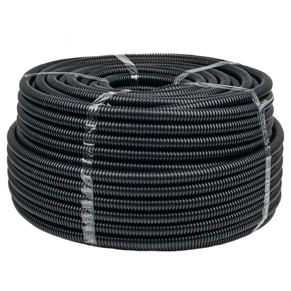 EKF PROxima Труба гофр. FRHF с зондом d50мм (20м.) черная Plast