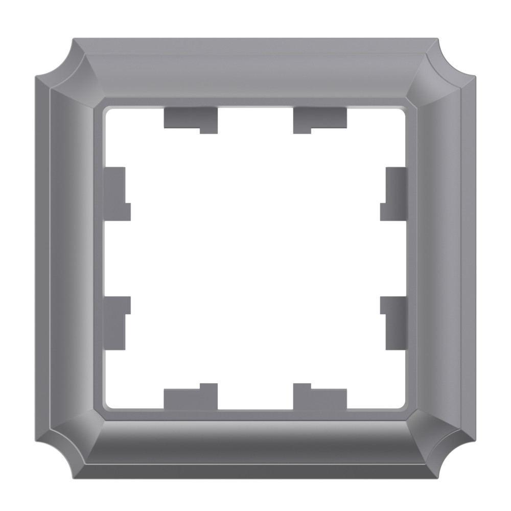 Systeme Electric AtlasDesign Antique 1-постовая РАМКА, СТАЛЬ
