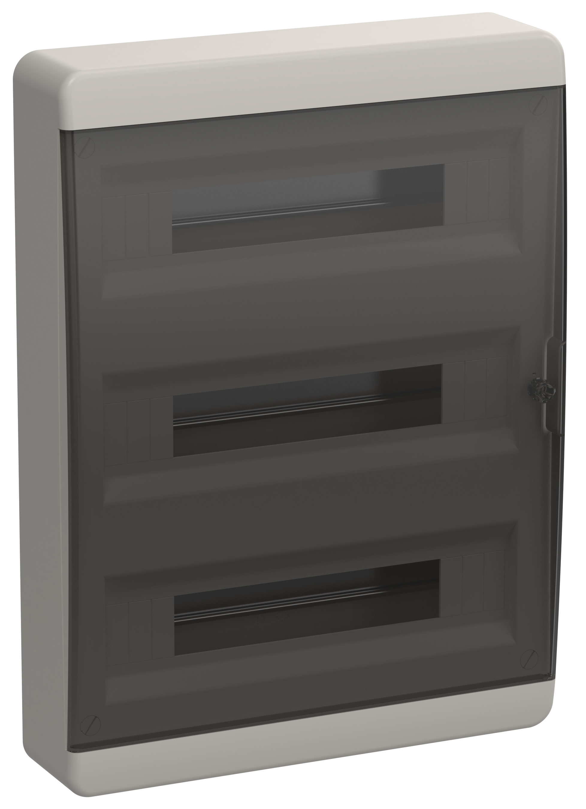 IEK TEKFOR Корпус пласт. ЩРН-П-54 IP41 черн. прозр. дверь