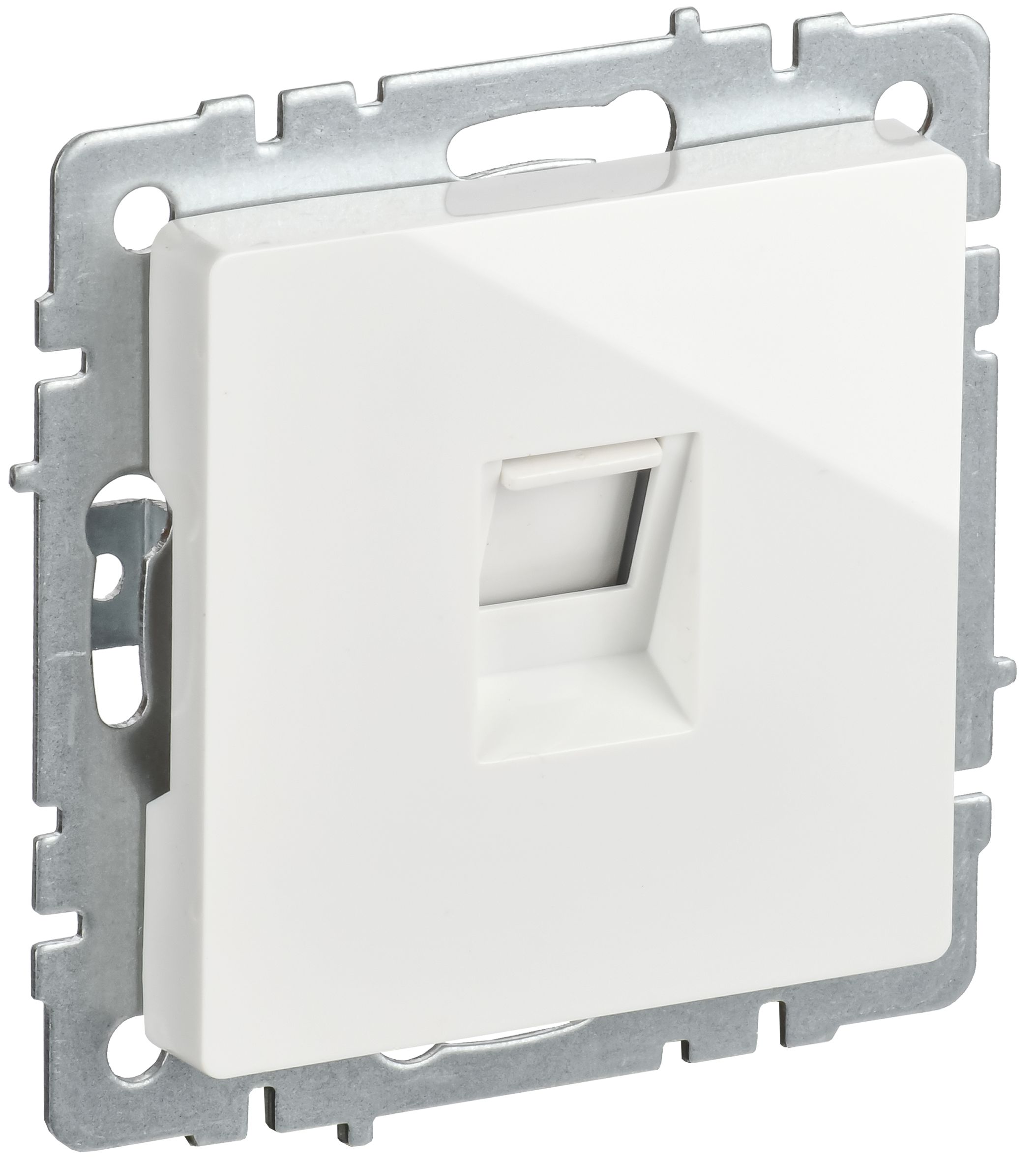 IEK BRITE BASE Белый Розетка комп. RJ45 кат.5E РК10-БрБ