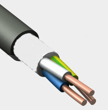 Кабель силовой ППГнг(А)-HF 5x4мм² черный ГОСТ