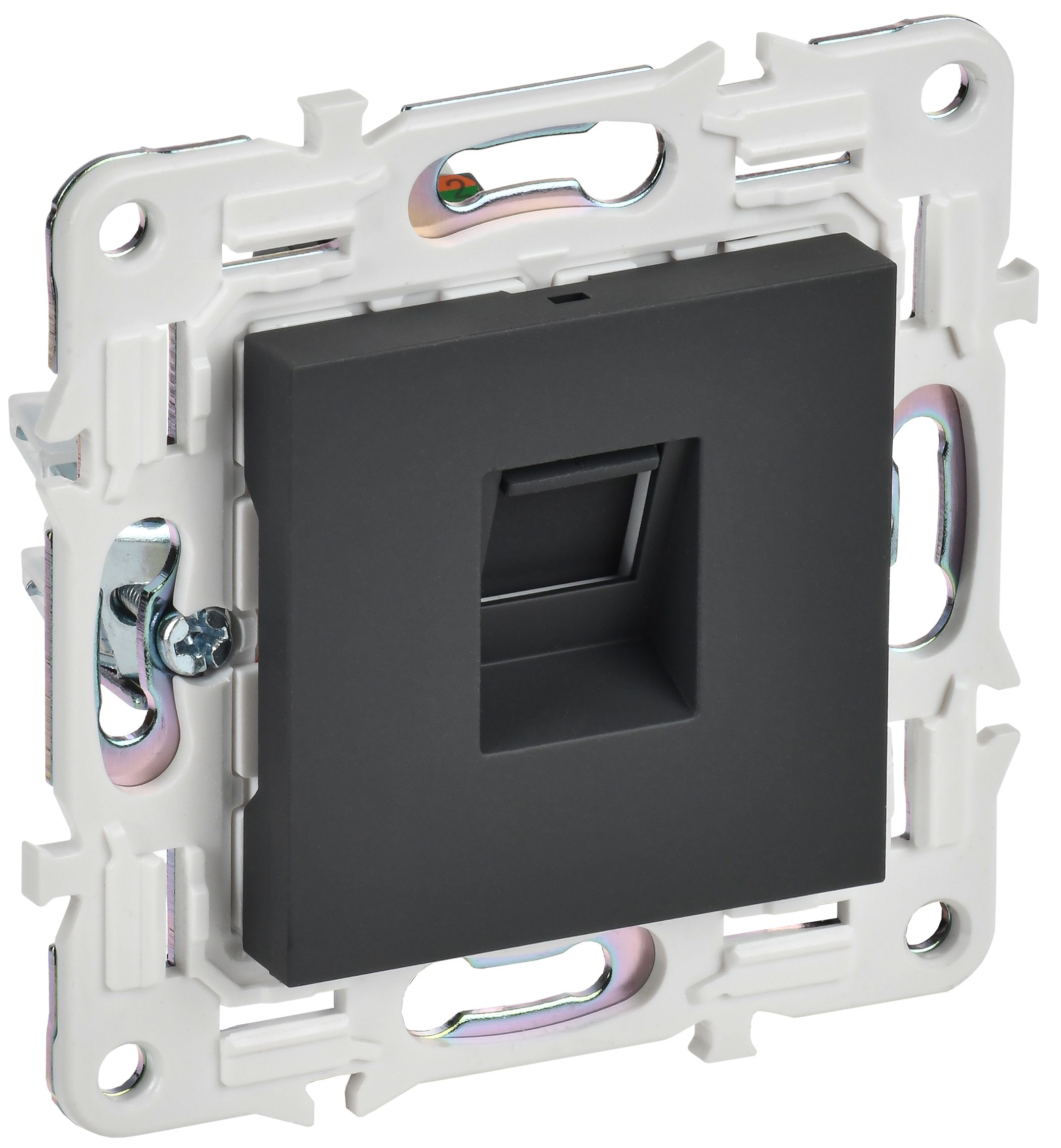 IEK SKANDY Графит Розетка компьютерная RJ45 кат.6 SK-K02G