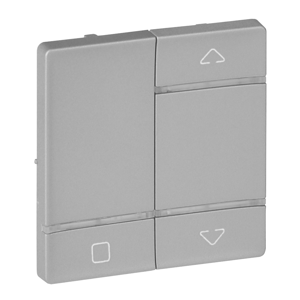 Legrand Valena LIFE Алюм MyHome Play Zigbee.Накладкадля радиоупр. уст.а упр. жалюзи/рольставень