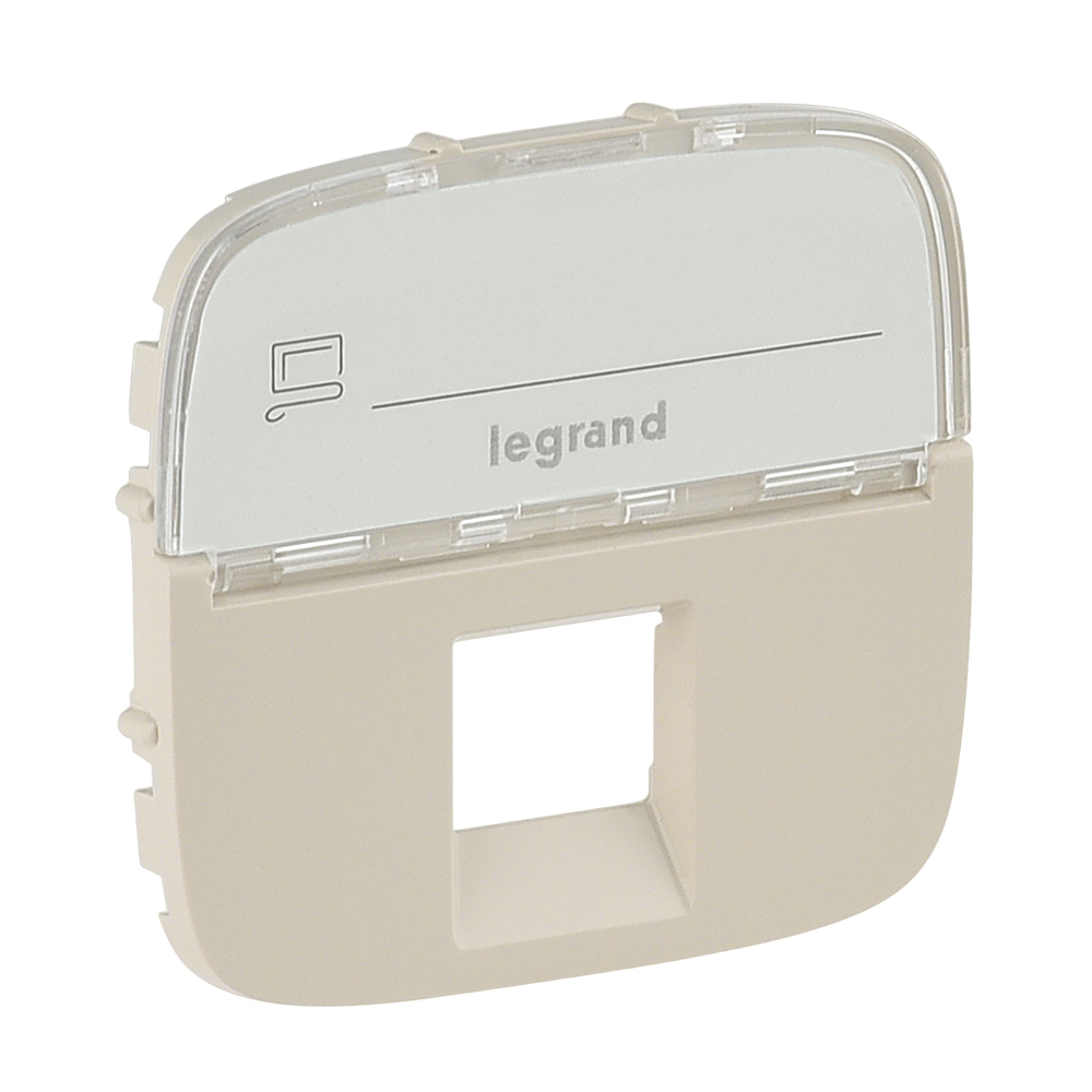 Legrand Valena ALLURE Сл.кость Накладка розетки ТЛФ/комп 1-ой с полем для надписи