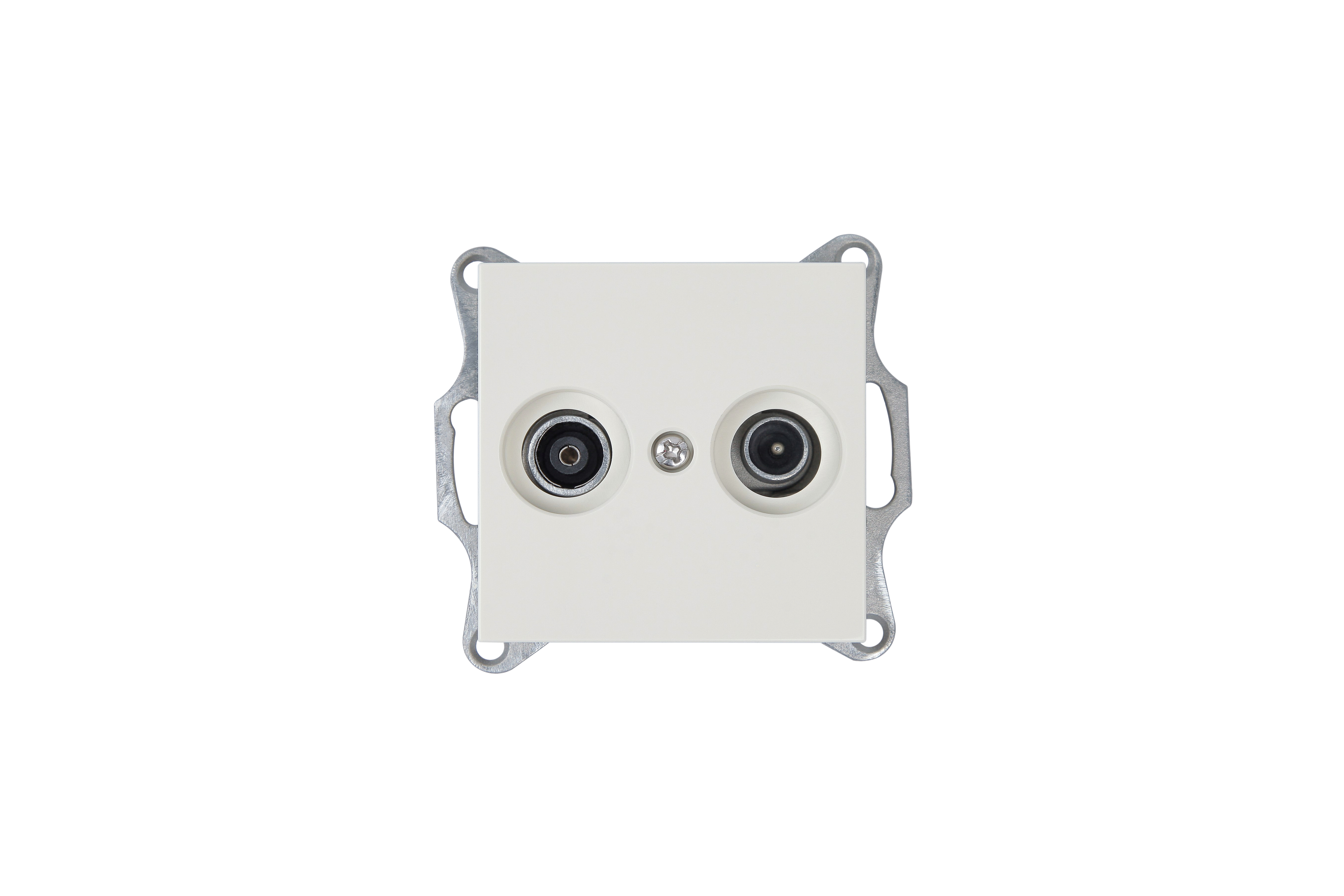 Jasmart G Слоновая кость Розетка TV+FM Φ9.5mm оконечная