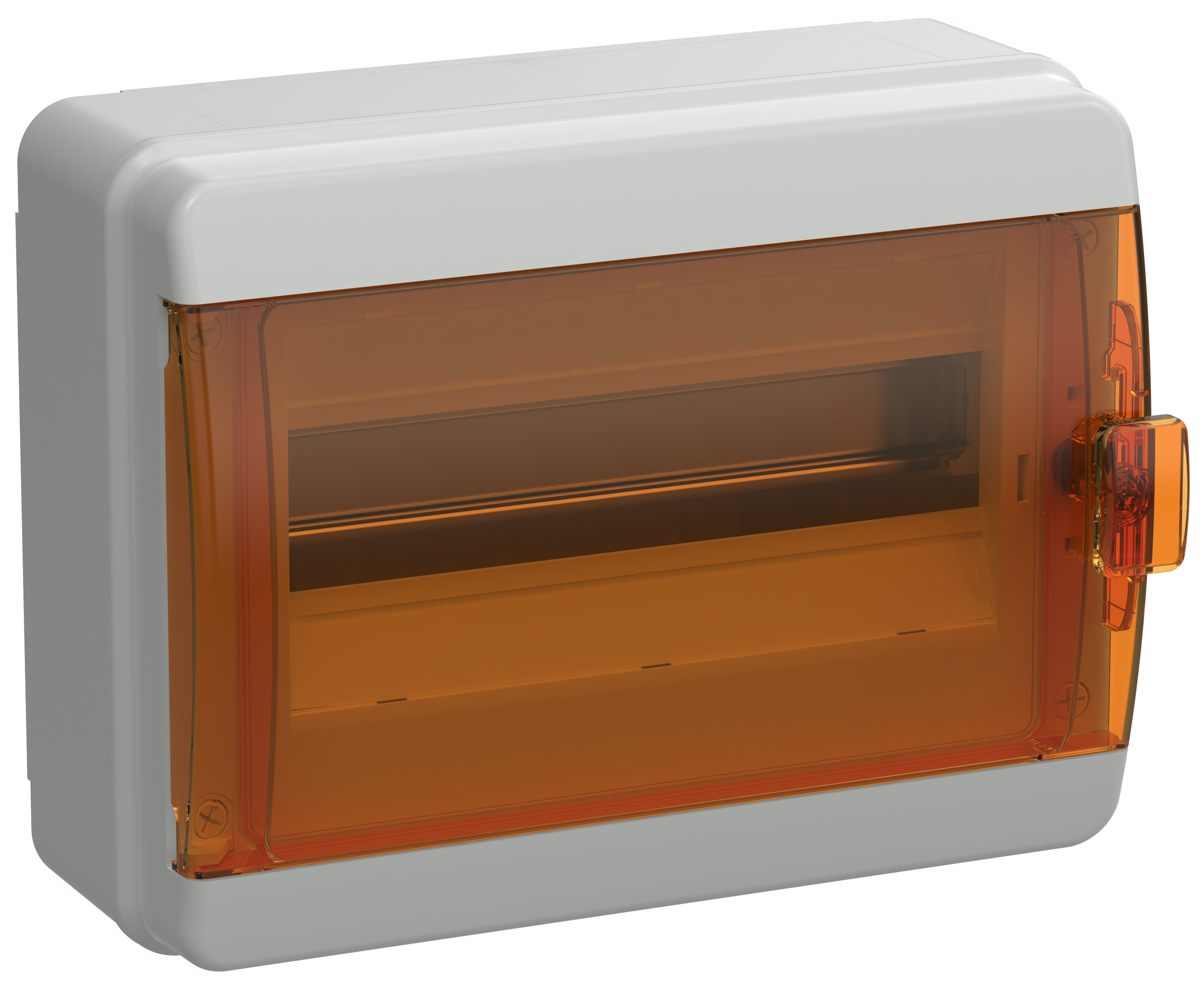 IEK TEKFOR Корпус пласт. КМПн-12 IP65 оранж. прозр. дверь