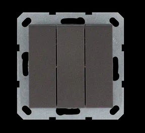 Jasmart G Мокко Выключатель 3-кл 10A 250V~