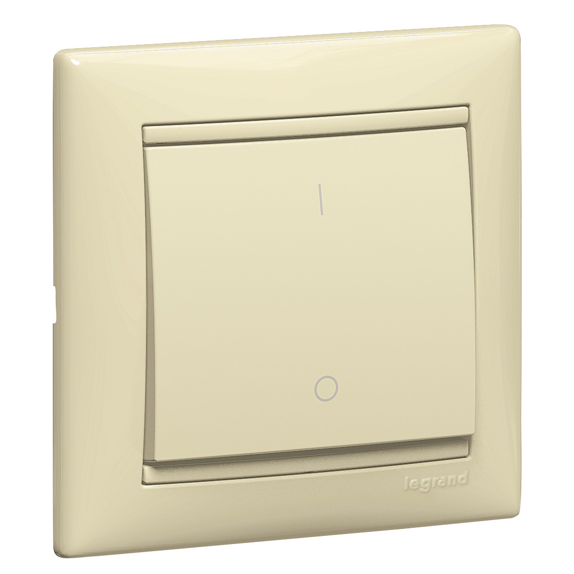 Legrand Valena Крем Выключатель 1-клавишный 2-х полюсный, 16A