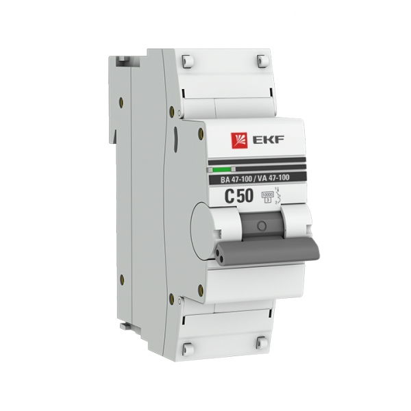 EKF PROxima ВА 47-100 Автоматический выключатель  (С) 1P 50А 10kA