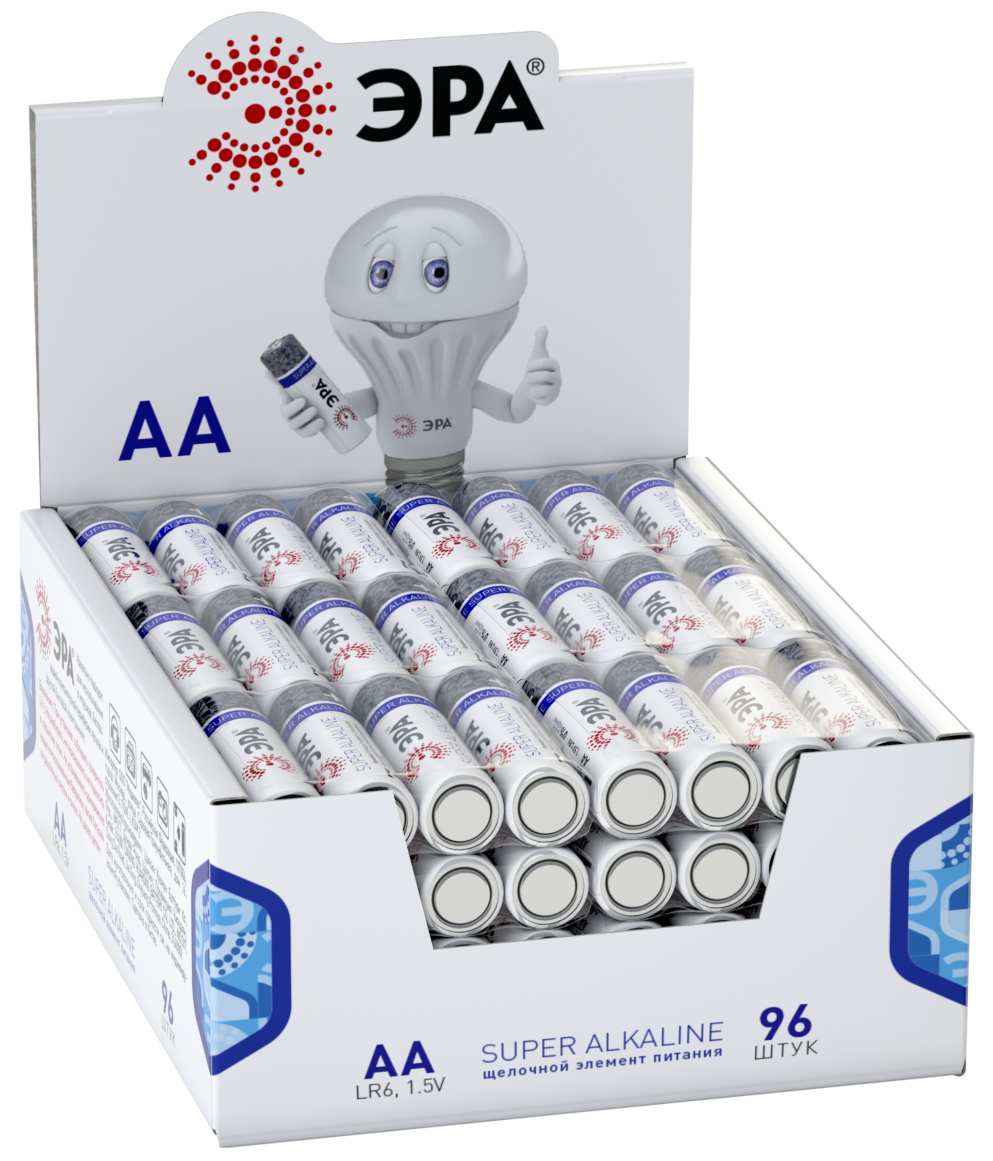 Батарейки ЭРА LR6-4S promo-box SUPER Alkaline (96/384/18432)