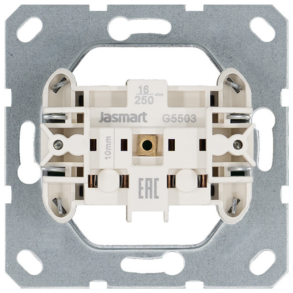Jasmart G Мокко Розетка б/з со шторками 16A 250V~