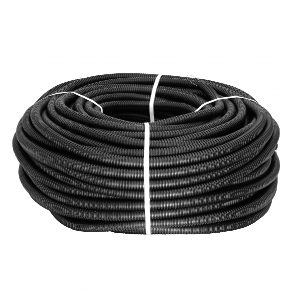 EKF PROxima Труба гофр. ПНД Plast с зондом d32мм (25м.) черная