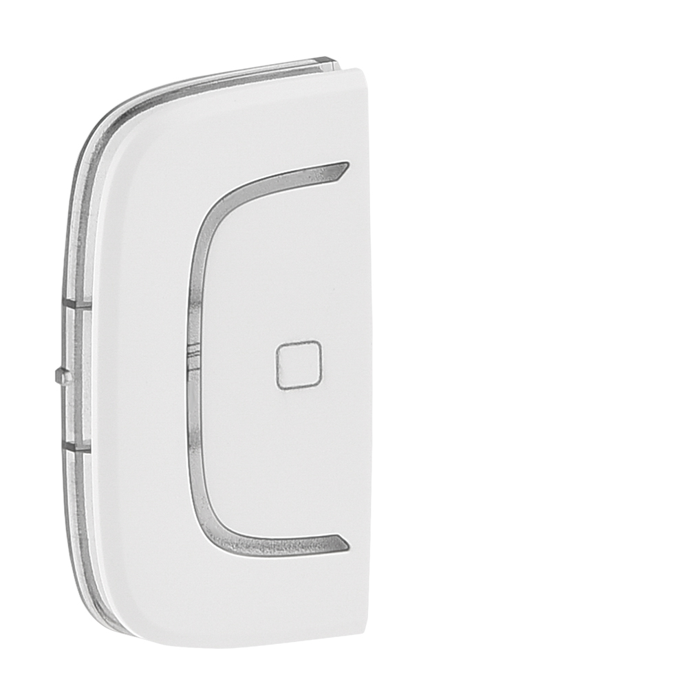 Legrand Valena ALLURE Бел MyHome Накладка мех. BUS/SCS с симв. "Стоп", 1 мод.Уст. справа или слева