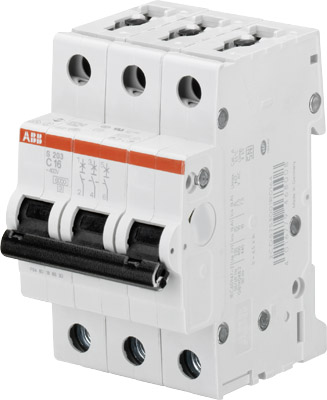 ABB Выключатель автоматический 3-полюсной S203M C1