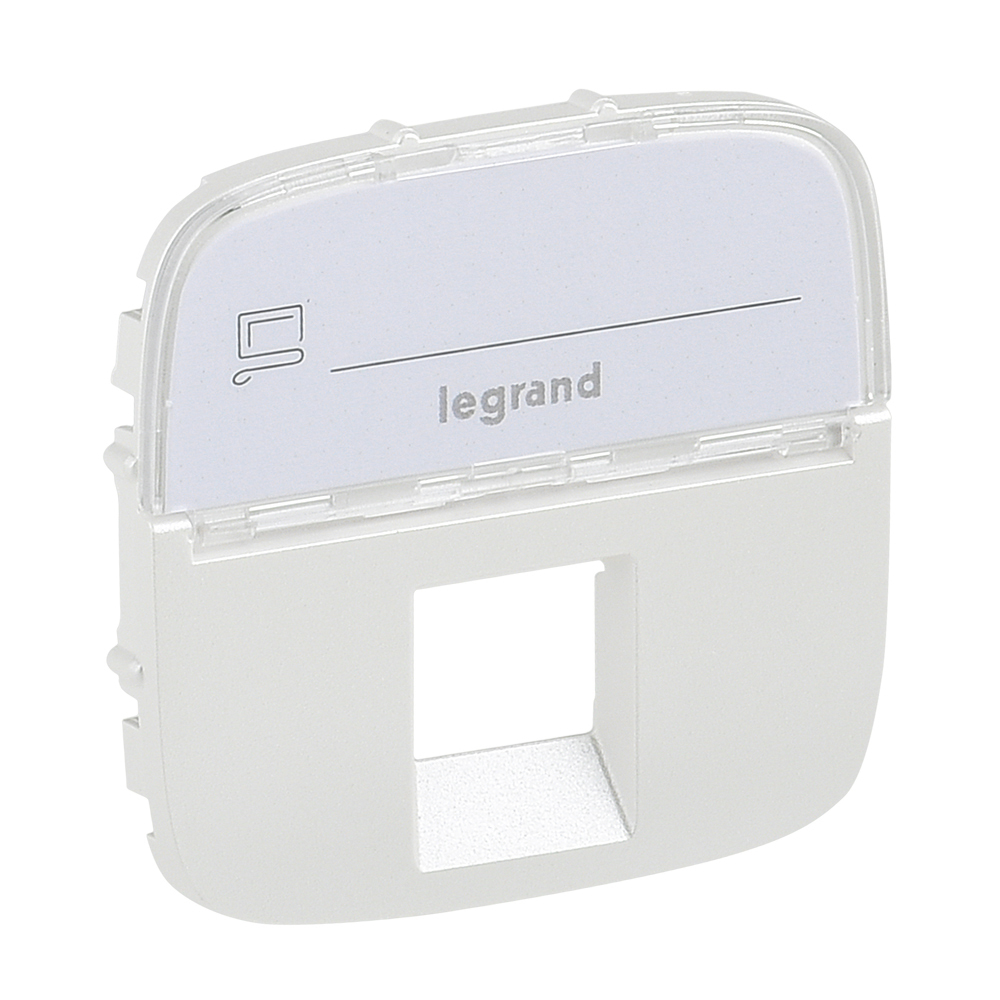 Legrand Valena ALLURE Жемчуг Накладка розетки ТЛФ/комп 1-ой с полем для надписи