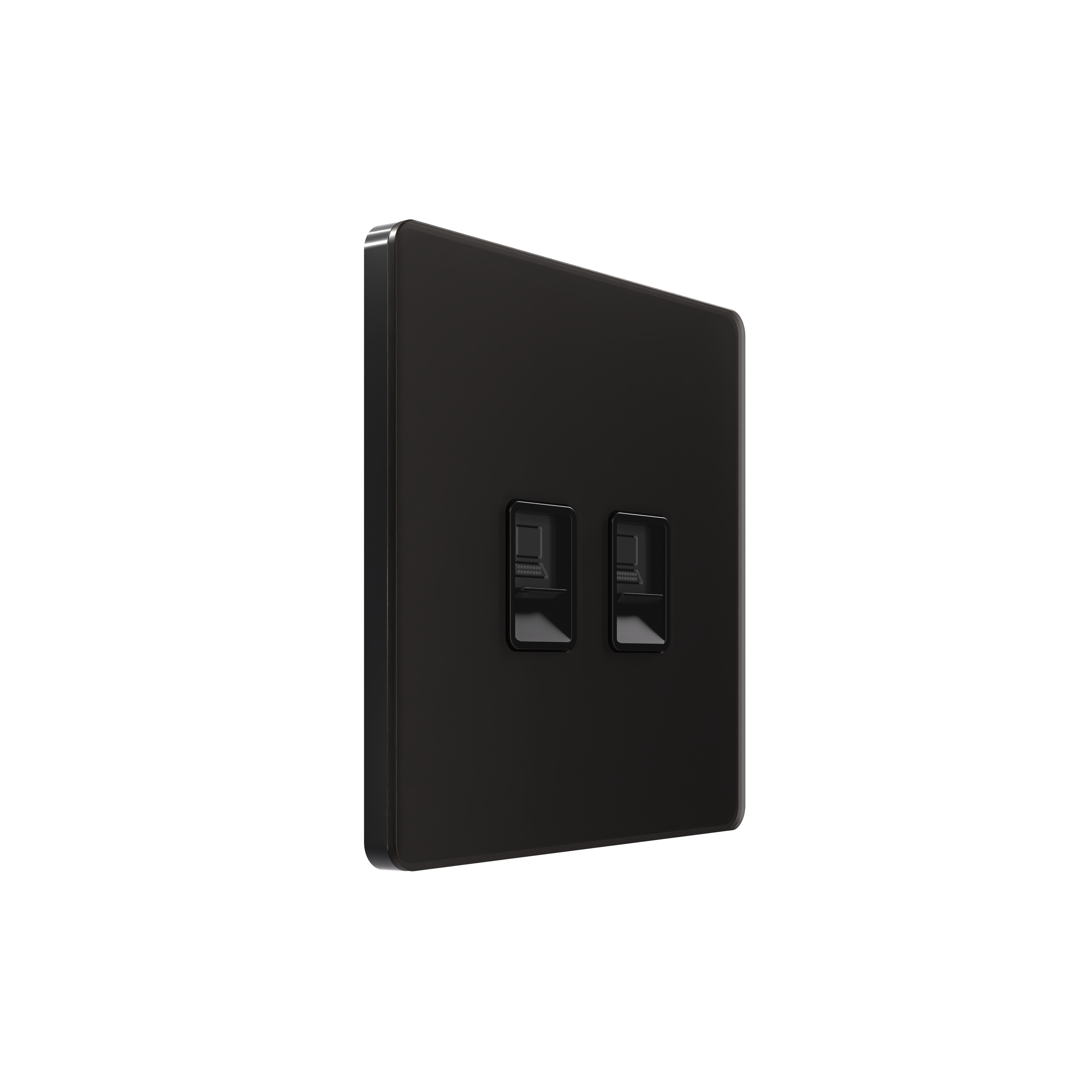 Systeme Electric Systeme Infinity Полярная ночь Розетка информационная RJ-45 кат.6 2-я