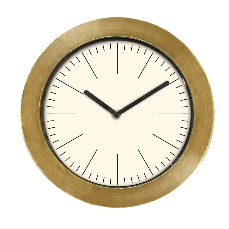 Innova Часы W09651, материал древесина, диаметр 29 см, цвет золото (12/144)