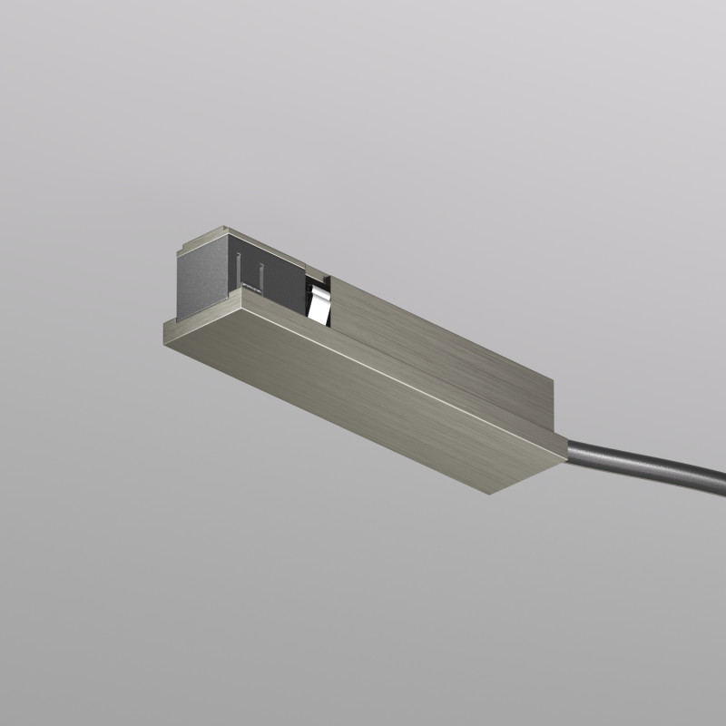 Denkirs TR5721-DN Подвод питания универсальный (середина/торец), для трека SHINE BASE, 48V DC, IP20, темный никель, алюминий