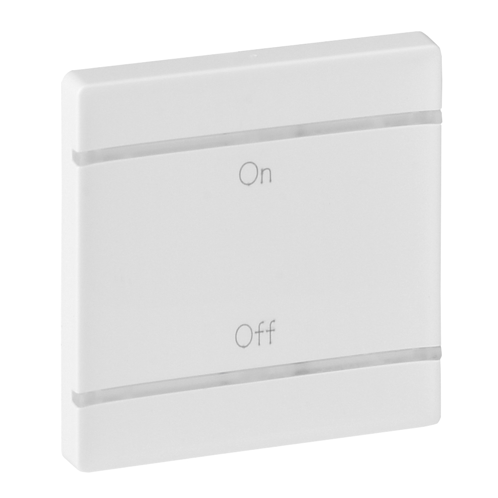 Legrand Valena LIFE Бел MyHome Накладка для мех. BUS/SCS.С символом "On-Off".2 модуля