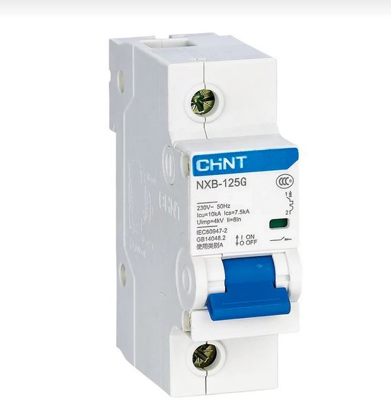 CHINT Авт. выкл. NXB-125 1P 63A 10кА х-ка D (R)