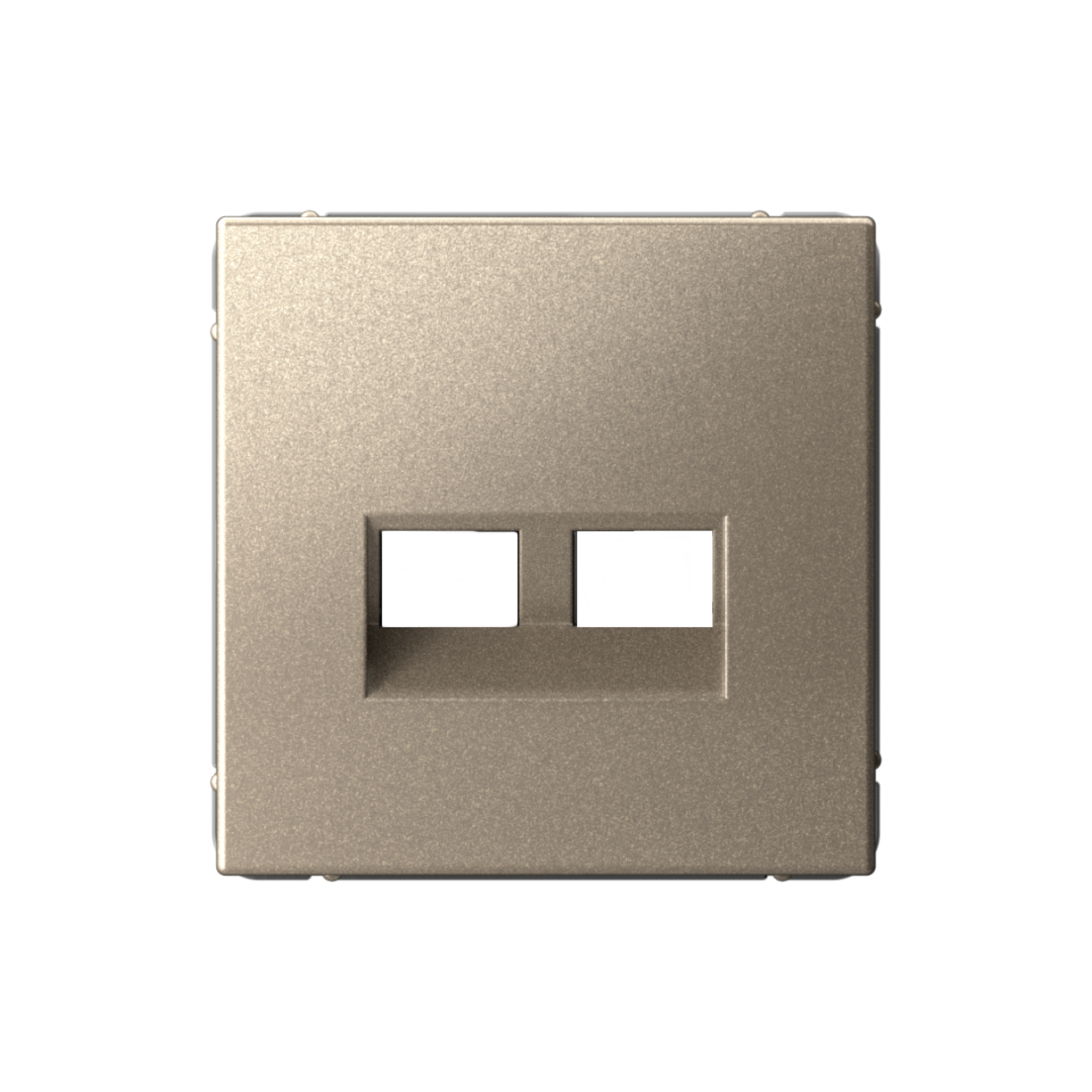 Systeme Electric ArtGallery Шампань Накладка двойная для информационных функций типа Keystone