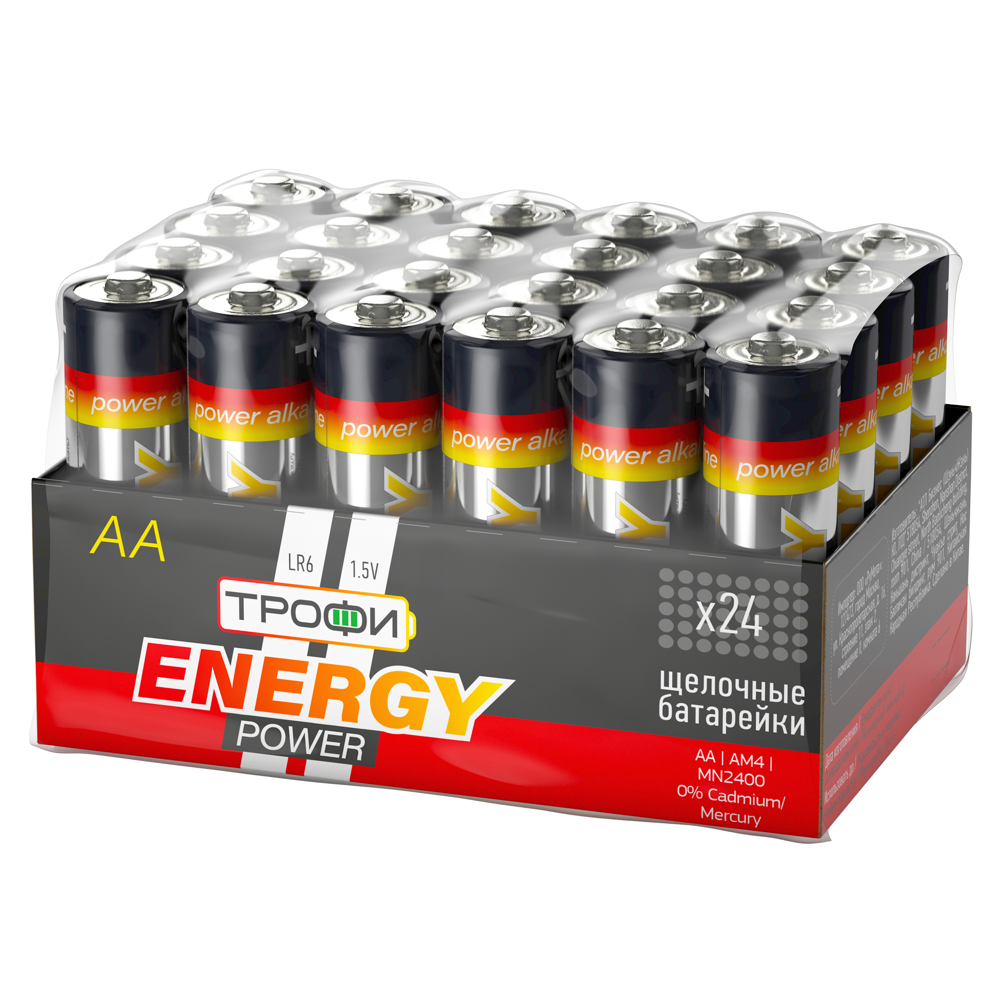 Батарейки Трофи LR6-24 bulk ENERGY POWER Alkaline (24/720/21600)