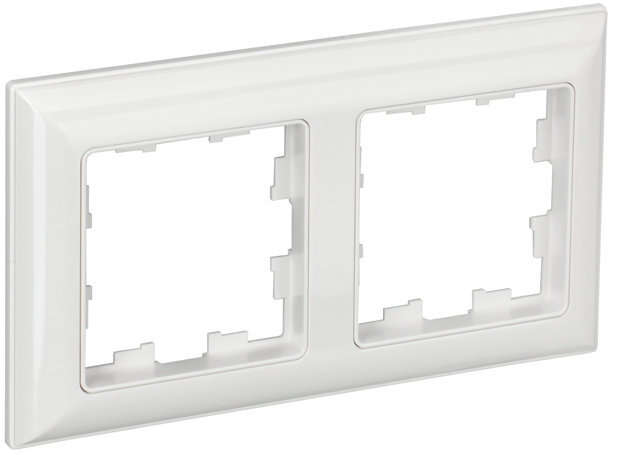 IEK BRITE DECOR Белый 3D-форма Рамка 2-м РУ-2-Бр